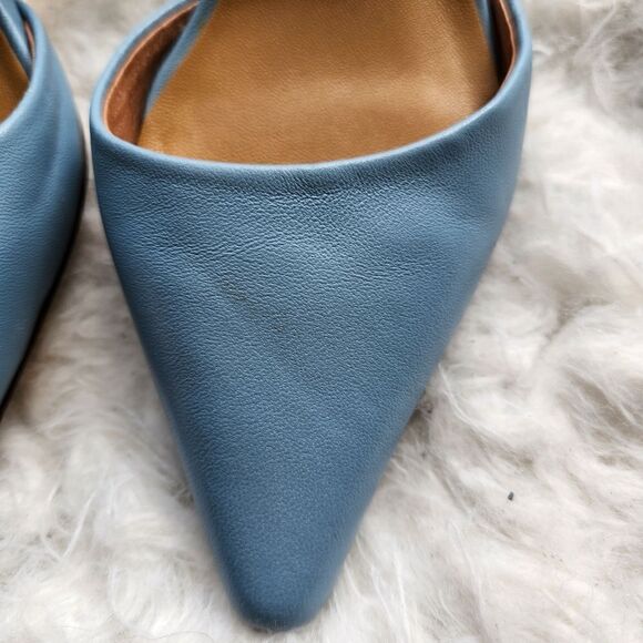 Jaggar the label blue slingback leather heels - Picture 8 of 12